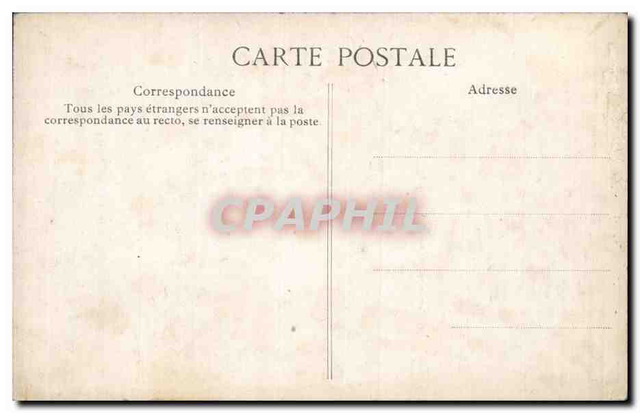 Paris CPA Maison de retraite de Chardon Lagache la chapelle — Verso