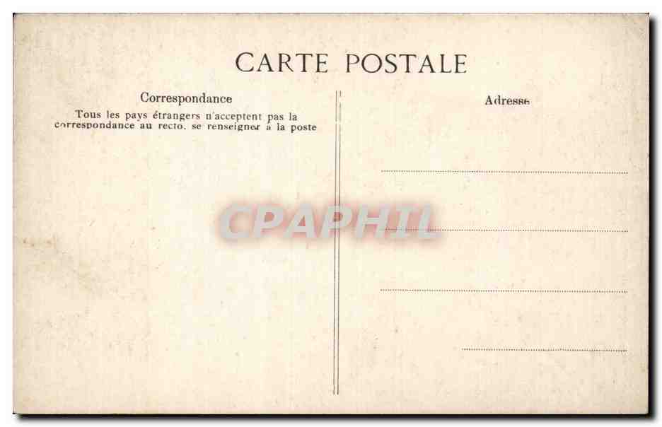 Paris CPA Maison de retraite de Chardon Lagache la cour d'honneur — Verso