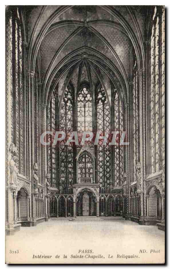 Paris CPA Interieur de la Sainte Chapelle le reliquaire
