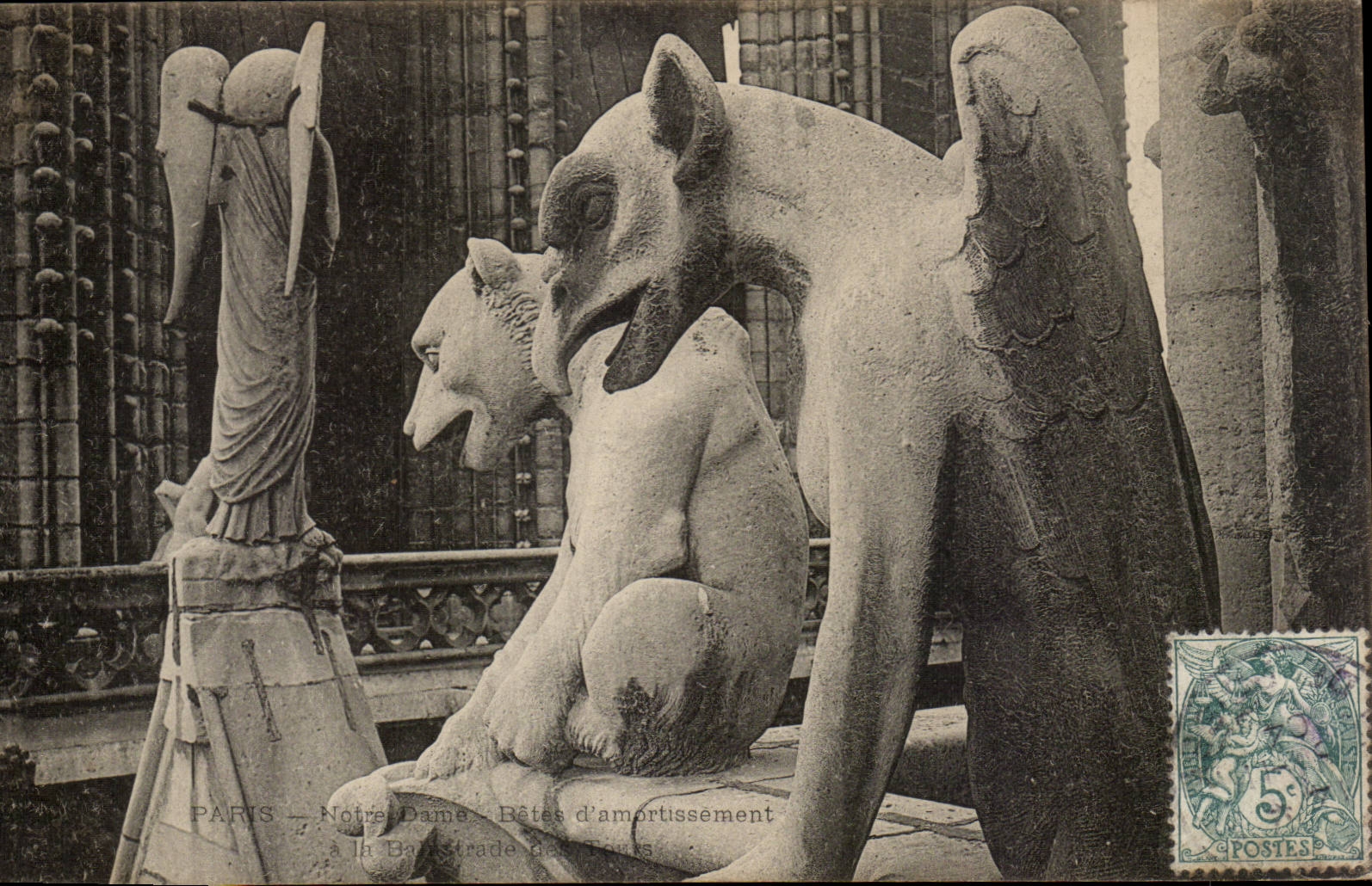 Paris CPA Notre Dame Chimeres 