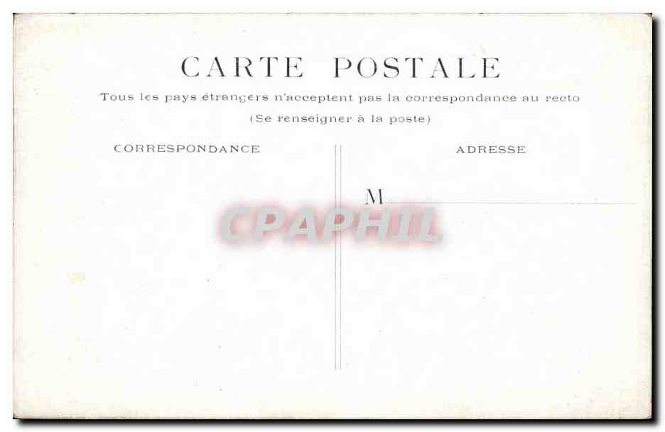 Paris CPA Square et Musee de Cluny — Verso