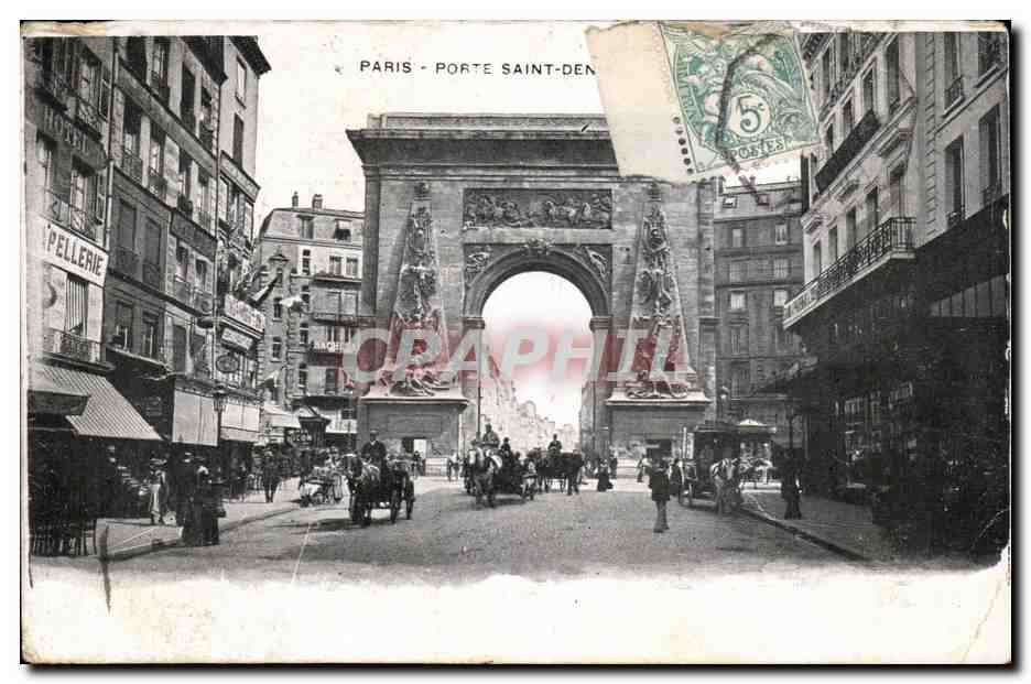 Paris CPA Porte Saint Denis