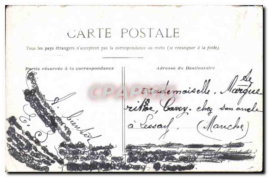 Paris CPA Porte Saint Denis — Rückseite