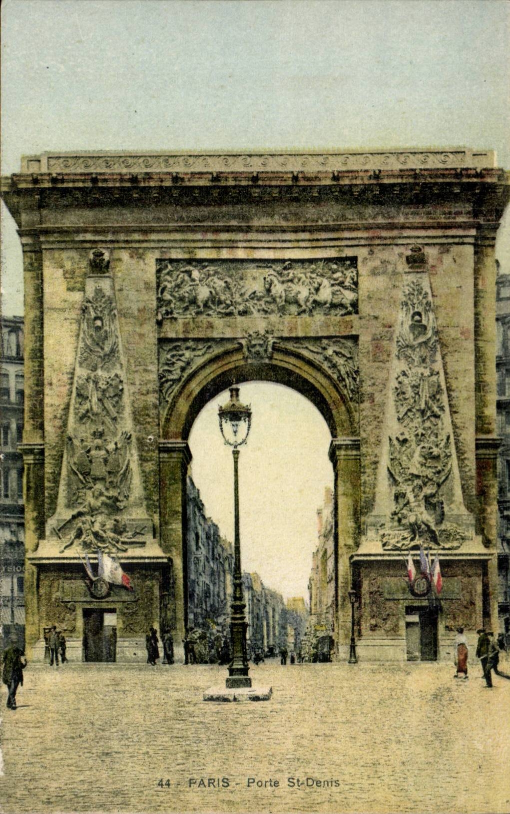 Paris CPA porte St DEnis