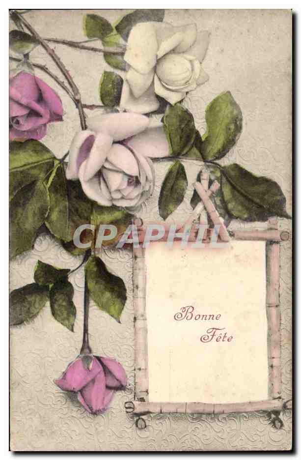 CPA Fantaisie Fleurs Bonne fere