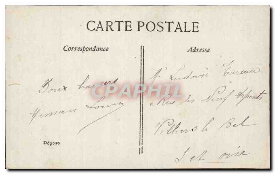 CPA Fantaisie Femme  — Verso