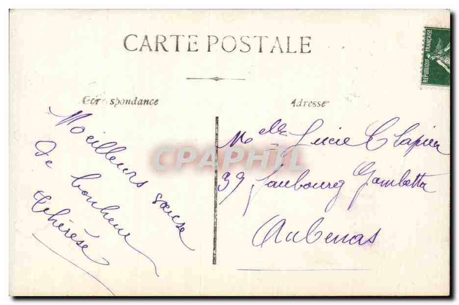CPA Fantaisie Enfant — Rückseite