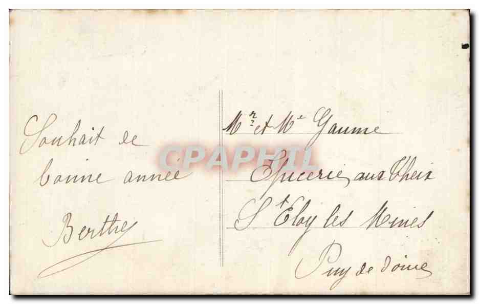 CPA Fantaisie Enfant  — Rückseite