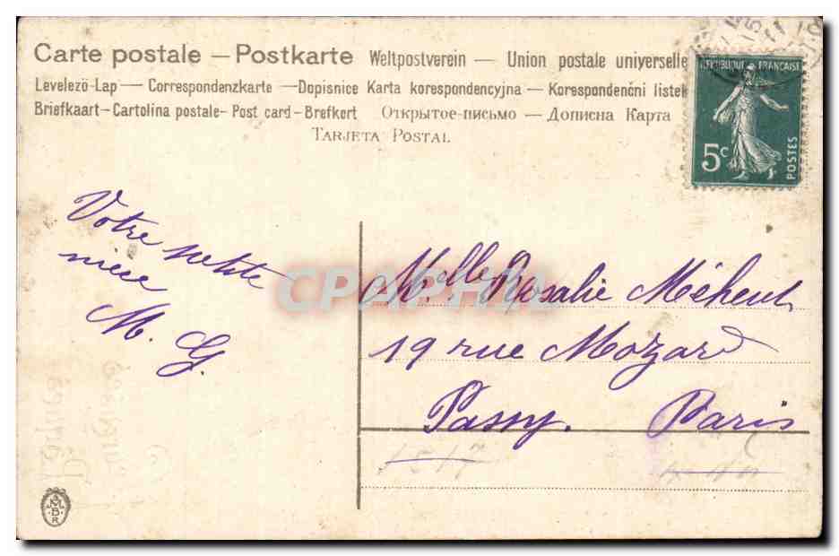 CPA Fantaisie Poussins Heureuses Paques Easter — Rückseite