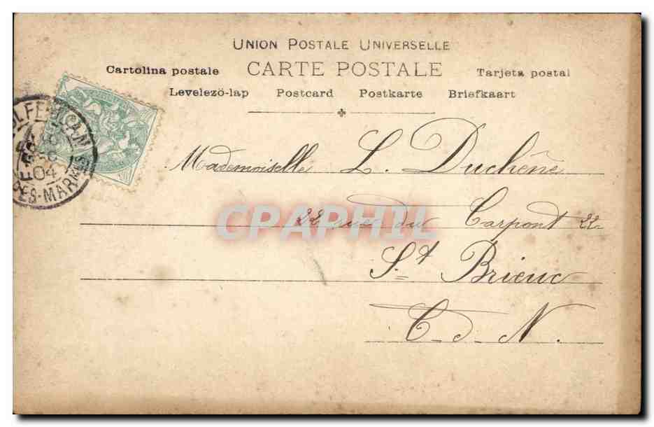 Une Coupe de Champagne — scène de couple — S.I.P. n° 953 — Rückseite
