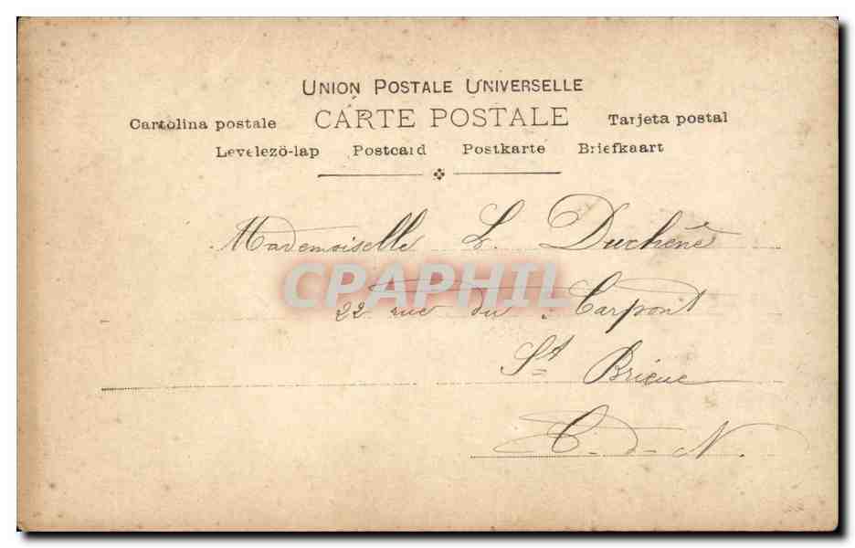 CPA Fantaisie Femme Coupe de Champagne — Verso