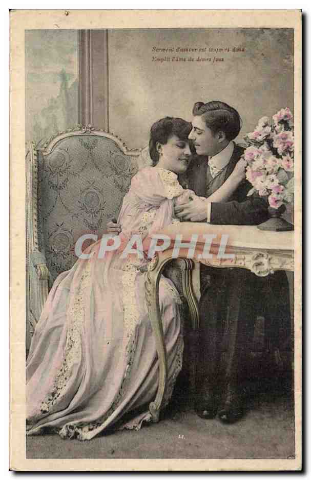 Couple amoureux — Serment d'amour est toujours doux — éditeur non identifié, n° 52