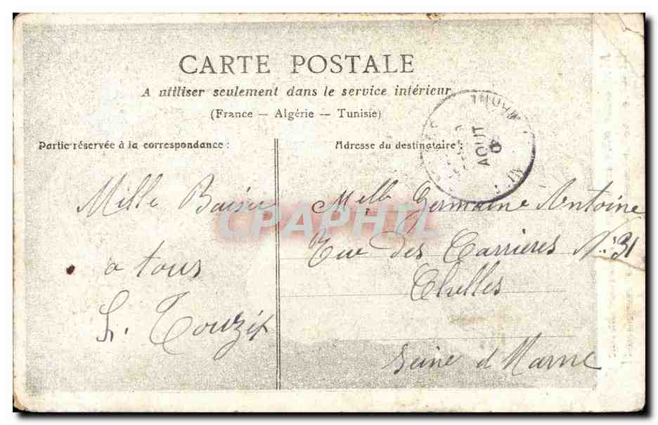CPA Fantaisie Enfant  — Rückseite