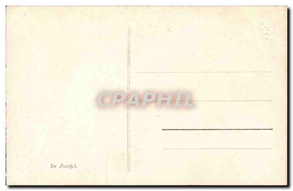 CPA Fantaisie Femme SAlon de 1910 Mlle Faye Indecision — Verso