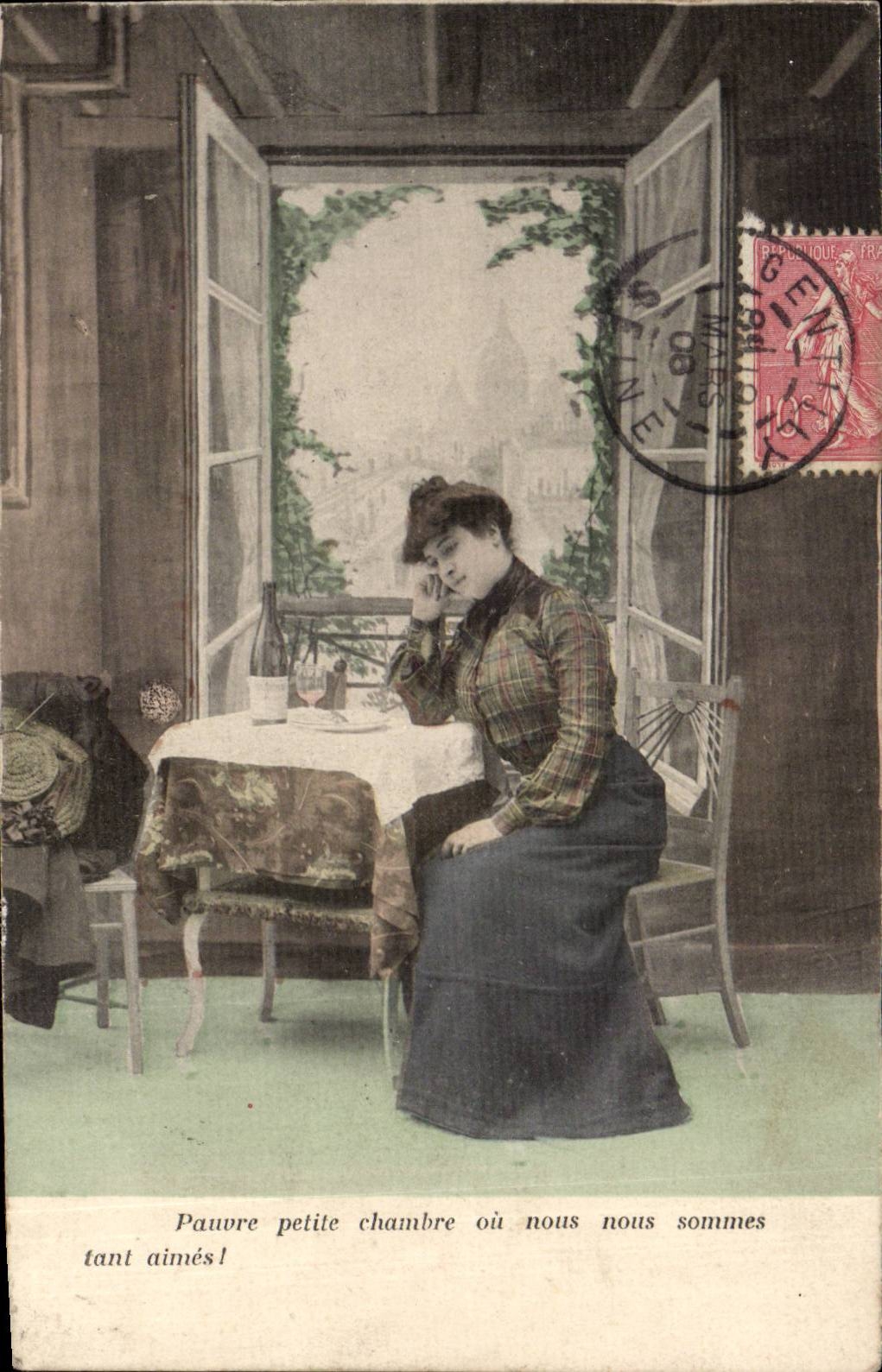 Pauvre petite chambre où nous nous sommes tant aimés! — Amiens, 1906 — éditeur non visible