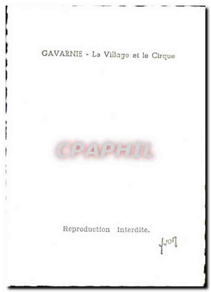 CPSM Gavarnie Le village et le cirque — Verso