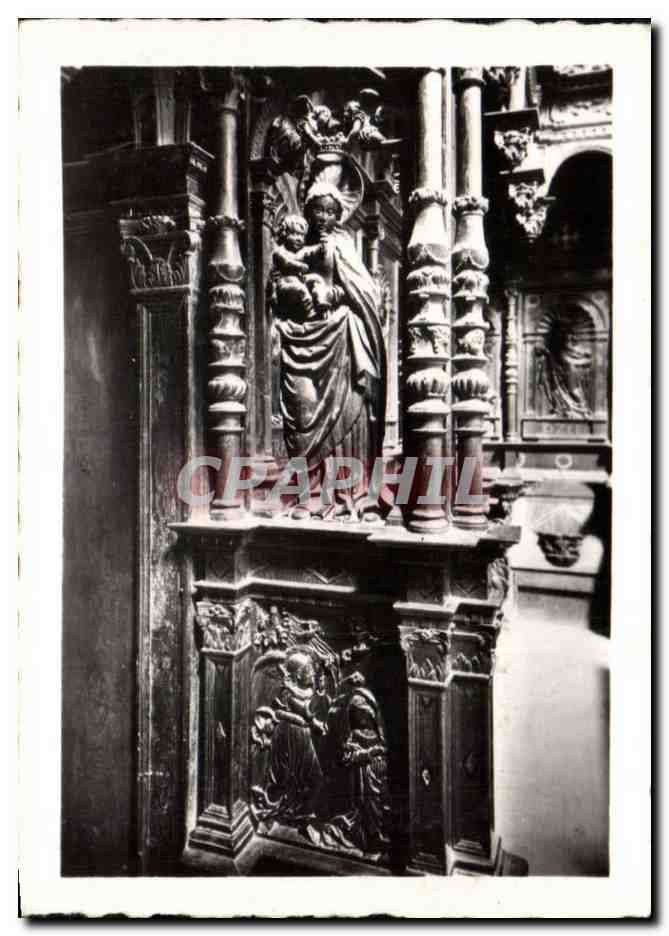 CPSM Saint Bertrand de Comminges Choeur de la cathedrale Annonciation et couronnement de la vierge