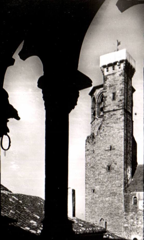 CPSM Cordes Clocher de l'eglise Saint Michel