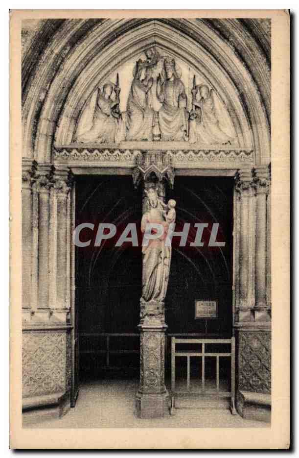 Paris CPA La Sainte Chapelle Portail de la chapelle basse