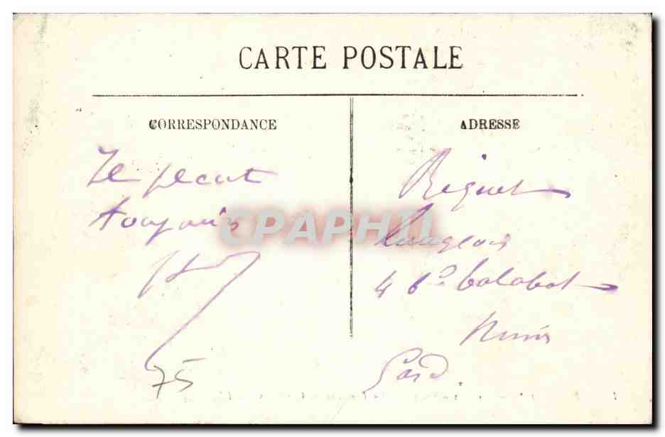 Paris CPA Le Luxembourg La fontaine de Carpeaux — Rückseite