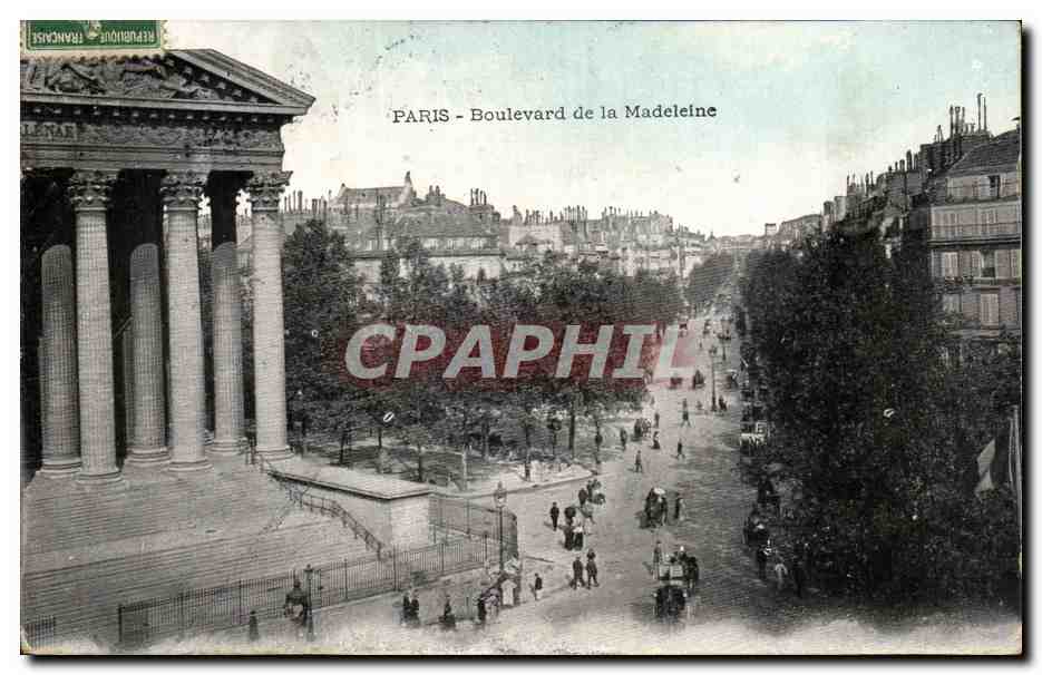 Paris CPA Boulevard de la Madeleine