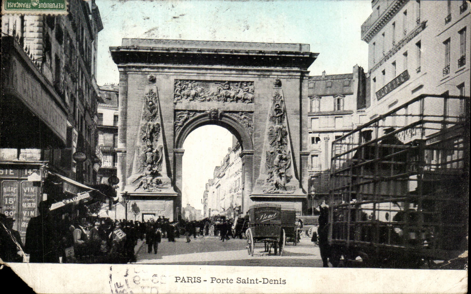 Paris CPA Porte Saint Denis