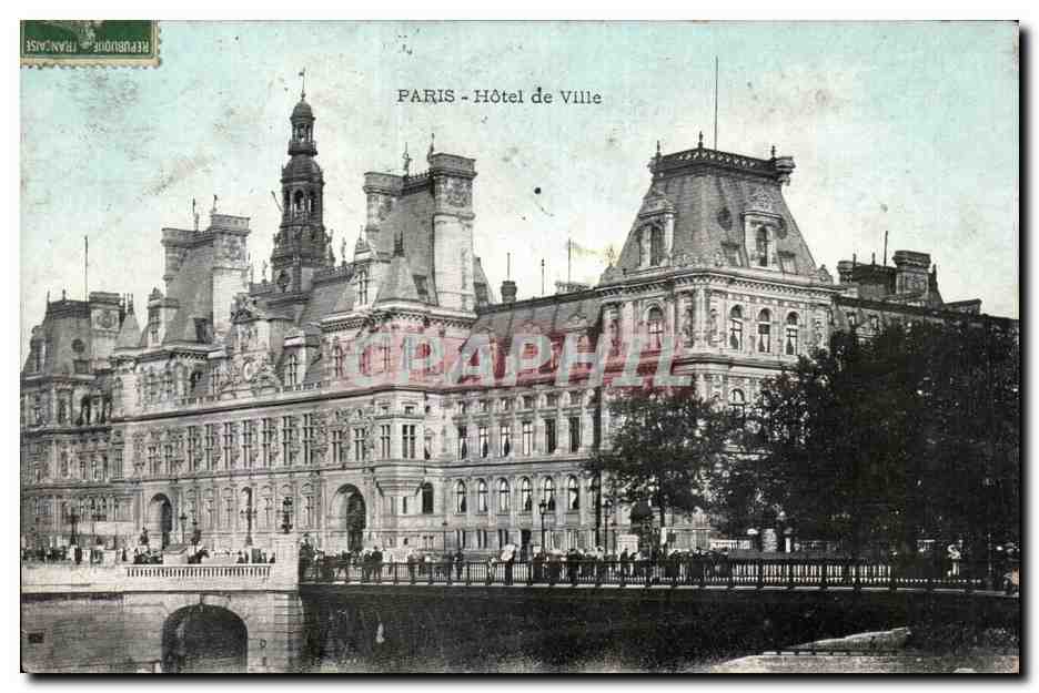 Paris CPA Hotel de ville
