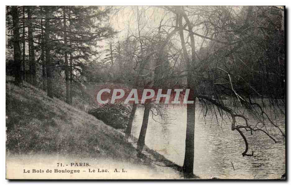 Paris CPA Bois de Boulogne Le lac