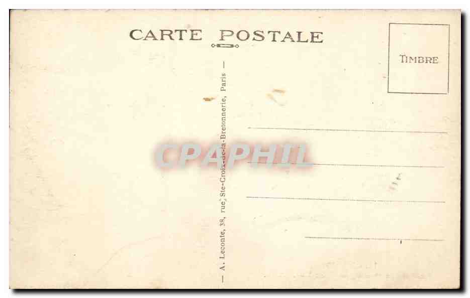 Paris CPA Bois de Boulogne Le lac — Rückseite