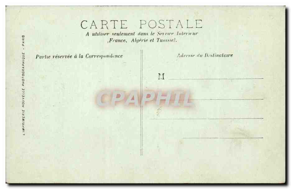 Paris CPA Bois de Boulogne Le tour du lac — Rückseite