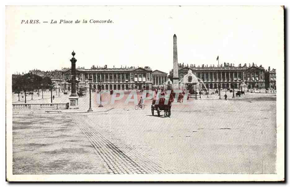 Paris CPA place de la Concorde