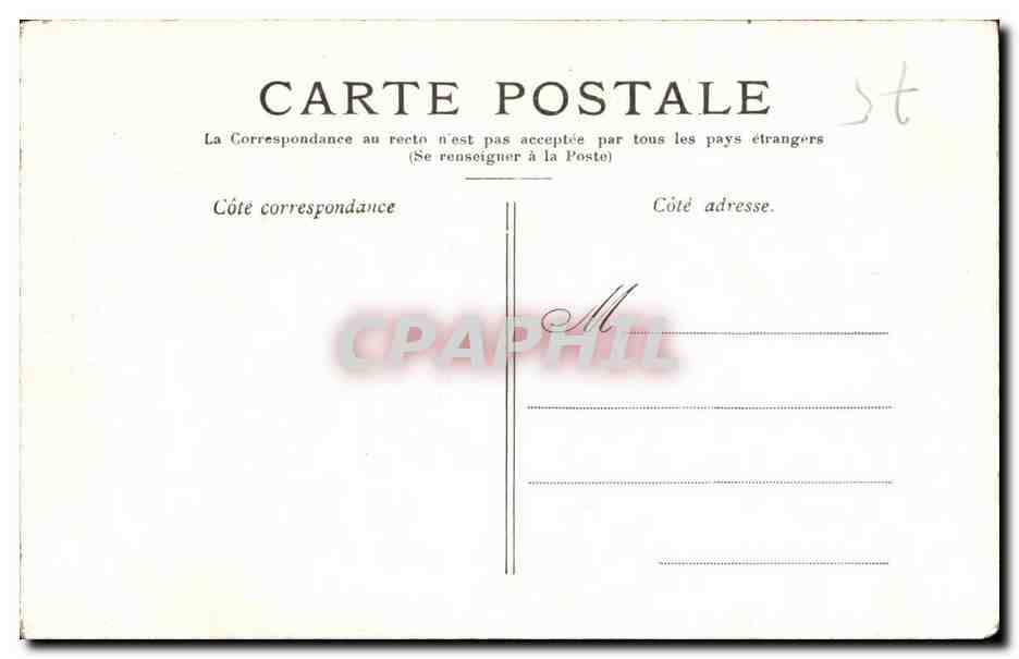 Paris CPA Palais du Luxembourg — Rückseite