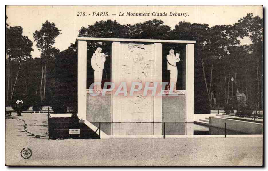 Paris CPA Monument Claude Debussy