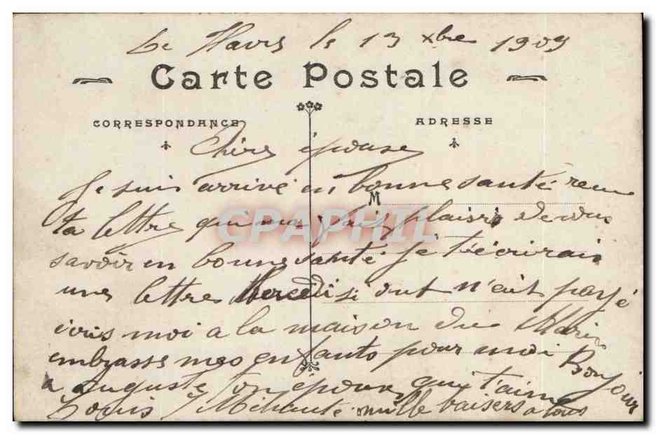 CPA Fantaisie Femme — Back
