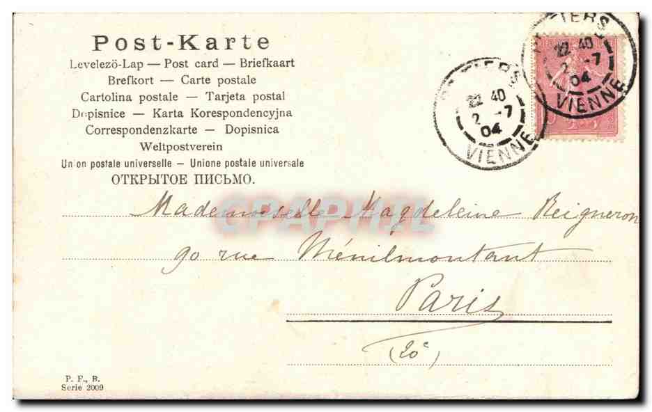 CPA Fantaisie Enfant  — Rückseite