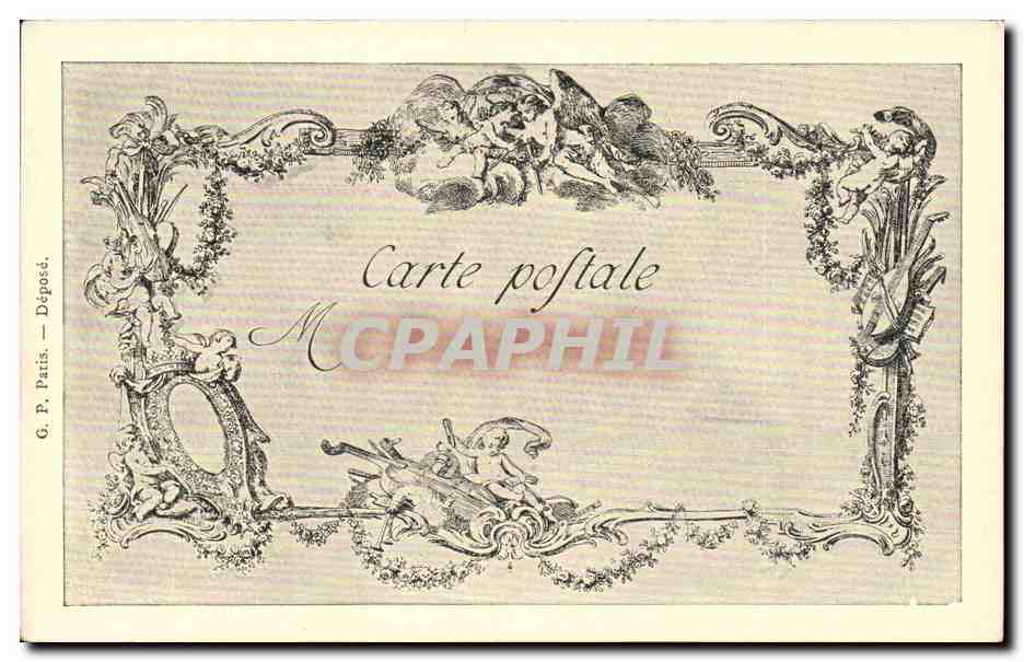 CPA Fantaisie Les chefs d'oeuvre de l'art du 18eme La diseuse d'aventure Watteau Cars — Verso