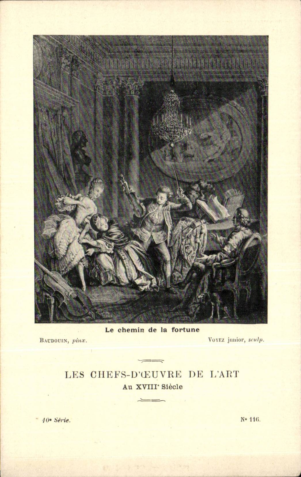 Le chemin de la fortune — Les Chefs-d'œuvre de l'Art, XVIIIe siècle — 10e Série, N° 116