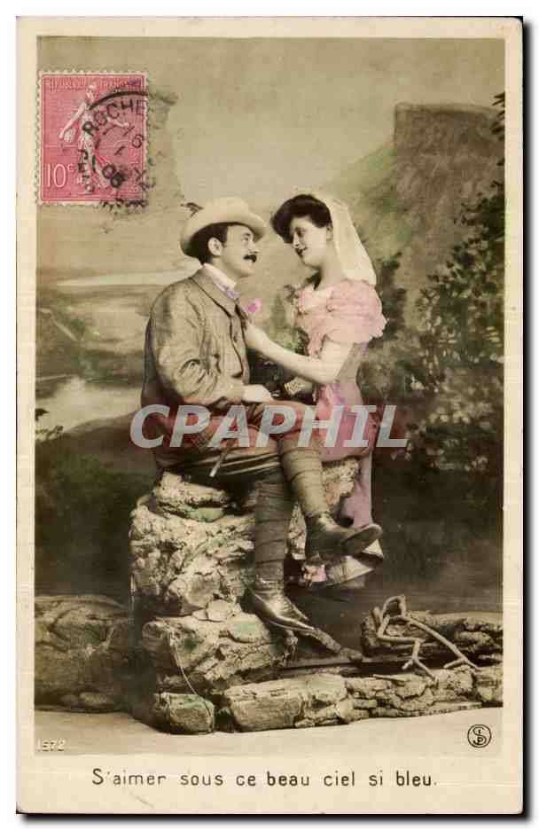 CPA Fantaisie Femme Chasseur