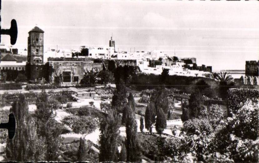 CPSM Maroc Rabat La pointe des oudaias vue des jardins