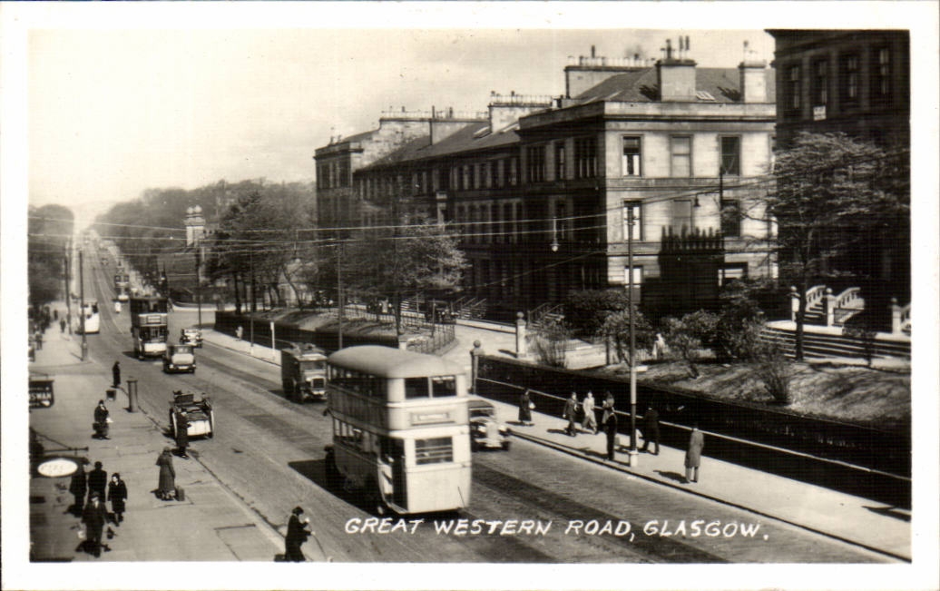 CPSM Great Western Road Glasgow Scotland Ecosse
