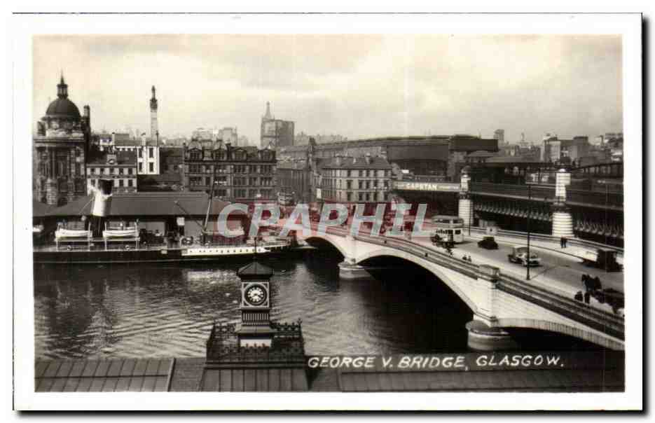 CPSM George V bridge Glasgow Scotland Ecosse