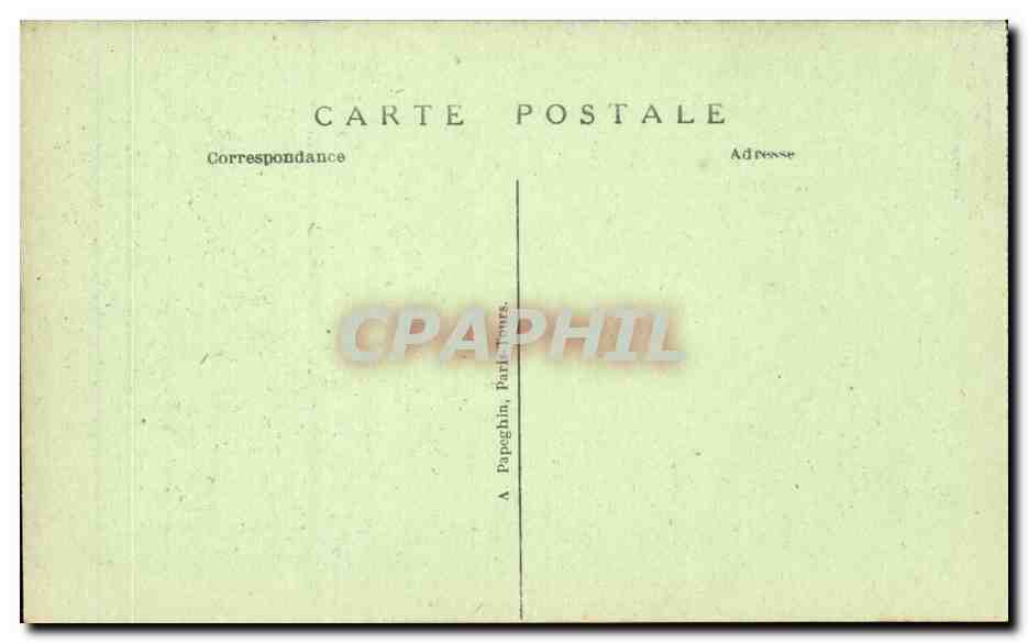Paris CPA Musee de Cluny — Verso