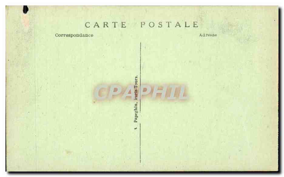 Paris CPA Rue de Rivoli vers le Louvre — Verso