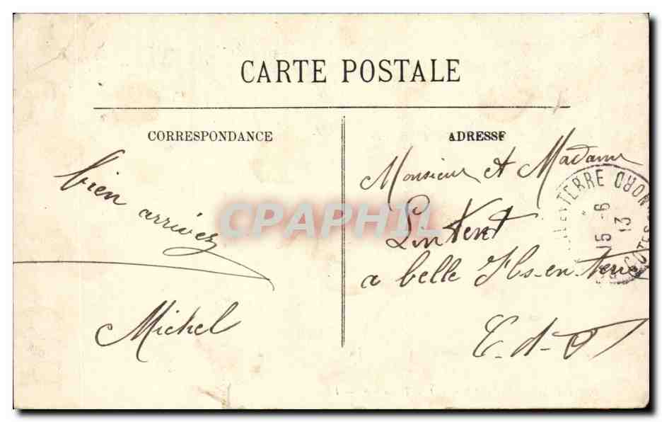 Paris CPA Le pont d'iena et le Trocadero — Rückseite