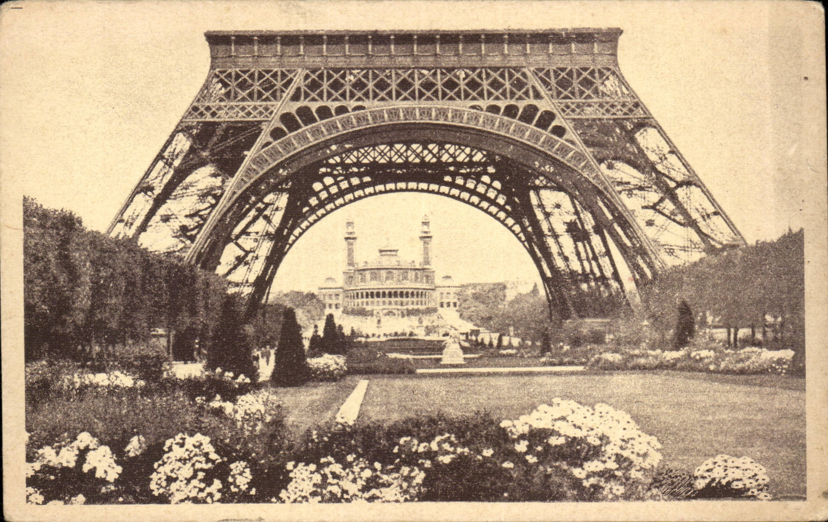 Paris CPA Tour Eiffel trocadero