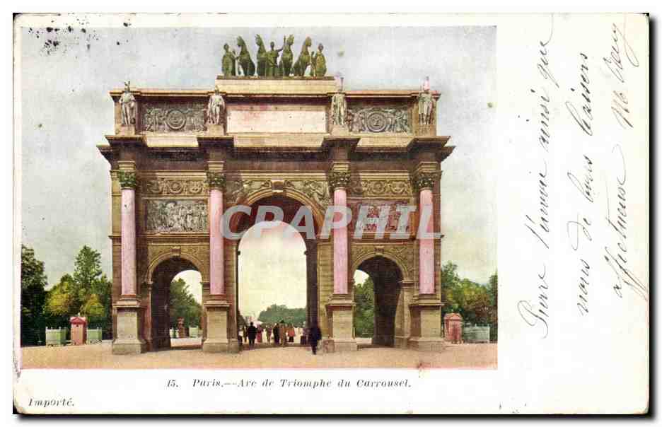 Paris CPA Arc de triomphe du Carrousel