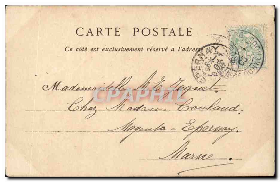Paris CPA Colonne VEndome — Rückseite