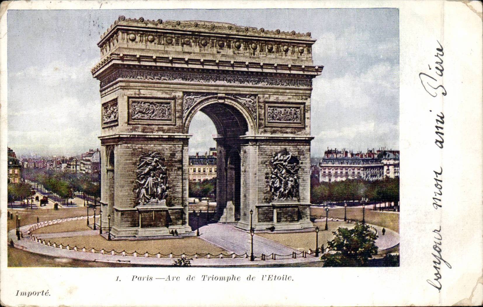 Paris CPA Arc de triomphe de l'etoile