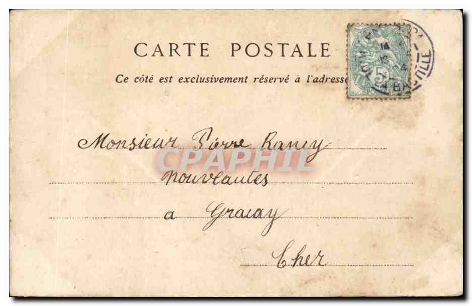 Paris CPA Arc de triomphe de l'etoile — Rückseite