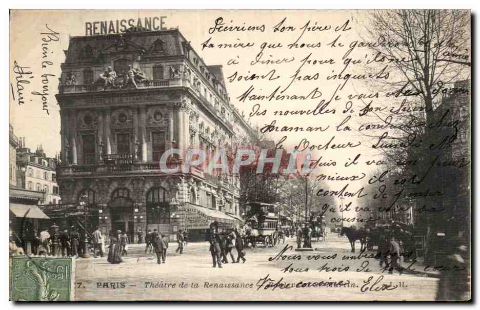 Paris CPA Theatre de la Renaissance